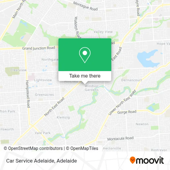 Mapa Car Service Adelaide