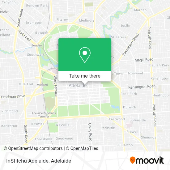 Mapa InStitchu Adelaide