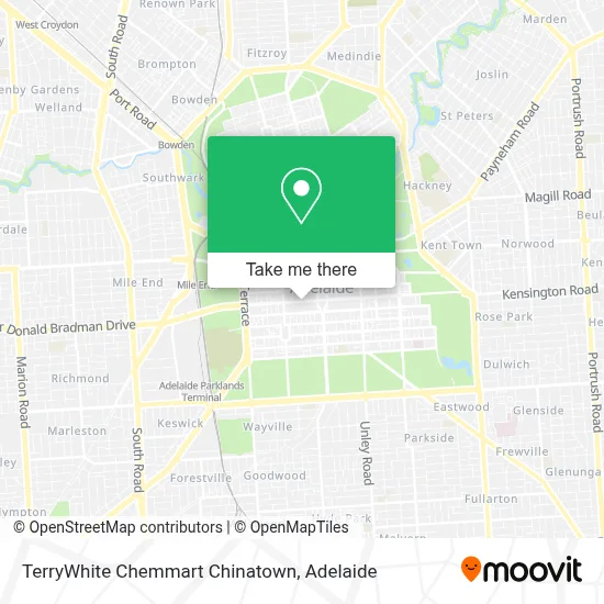 Mapa TerryWhite Chemmart Chinatown