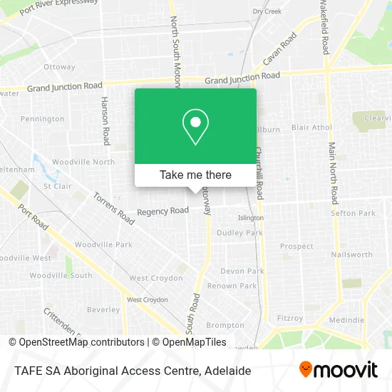 Mapa TAFE SA Aboriginal Access Centre