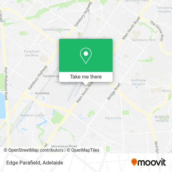 Mapa Edge Parafield