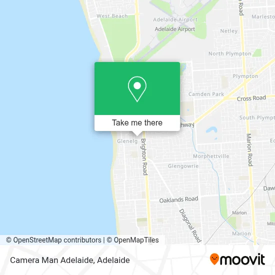 Mapa Camera Man Adelaide