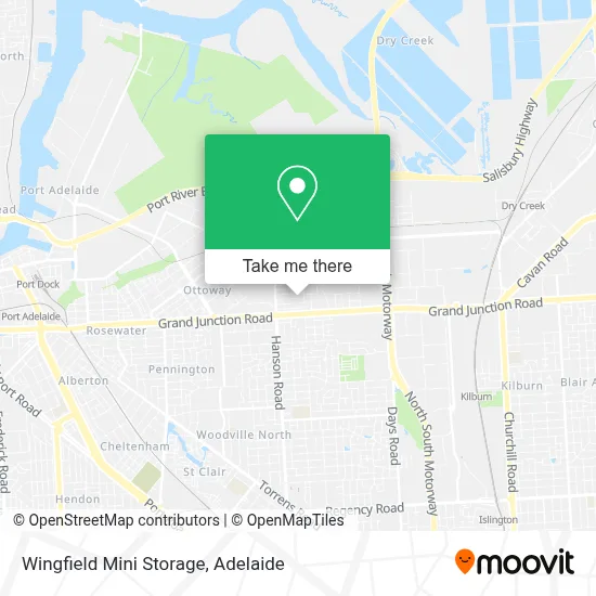Mapa Wingfield Mini Storage