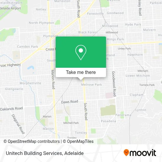 Mapa Unitech Building Services