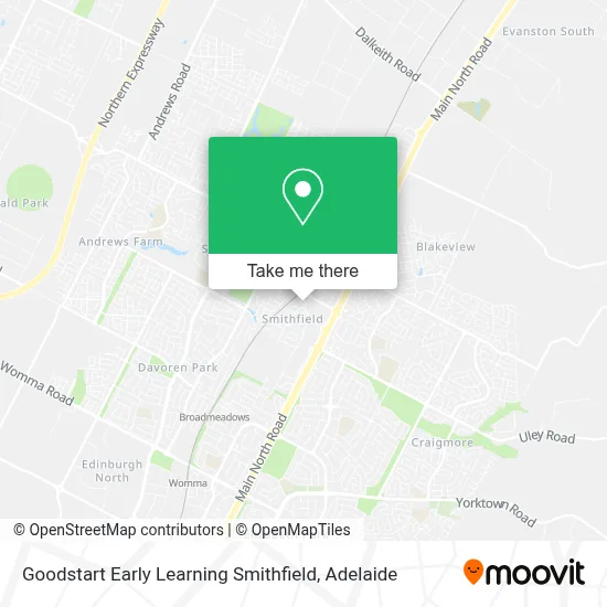 Mapa Goodstart Early Learning Smithfield