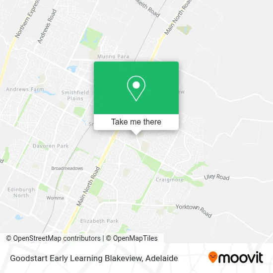 Mapa Goodstart Early Learning Blakeview