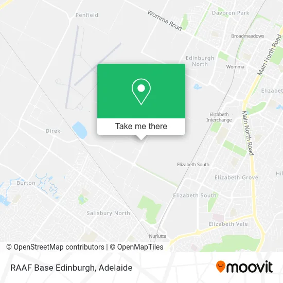 Mapa RAAF Base Edinburgh