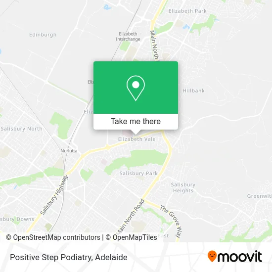 Mapa Positive Step Podiatry