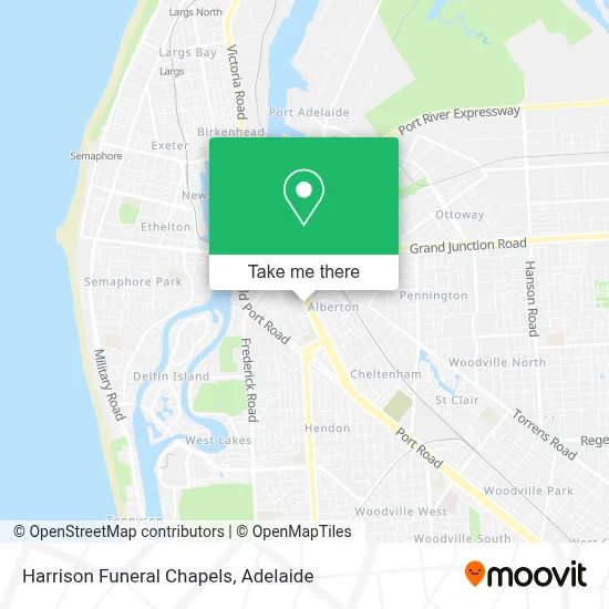 Mapa Harrison Funeral Chapels