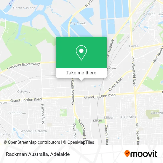 Mapa Rackman Australia