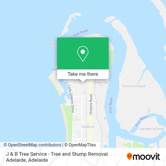 Mapa J & B Tree Service - Tree and Stump Removal Adelaide