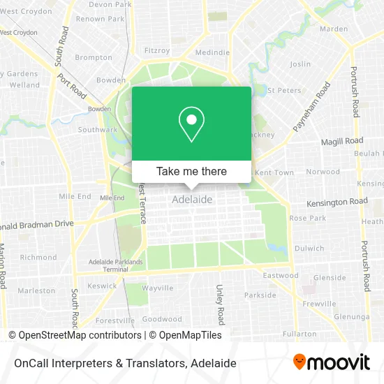 Mapa OnCall Interpreters & Translators