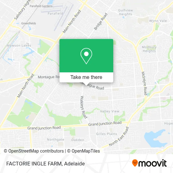 Mapa FACTORIE INGLE FARM