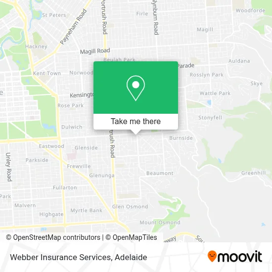 Mapa Webber Insurance Services