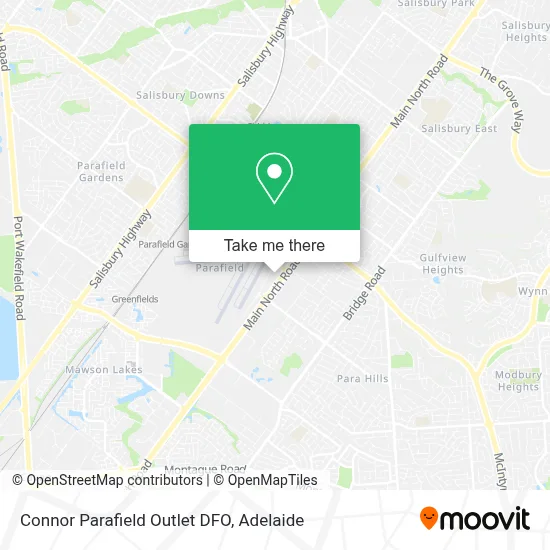 Mapa Connor Parafield Outlet DFO