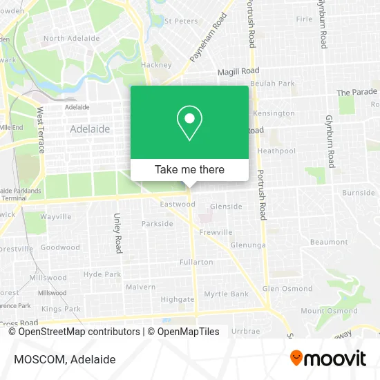 Mapa MOSCOM