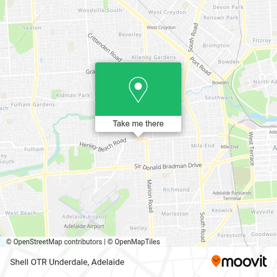Mapa Shell OTR Underdale