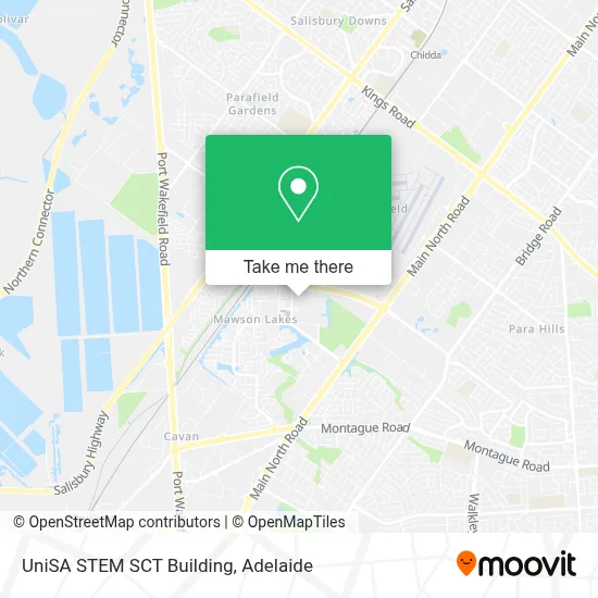 Mapa UniSA STEM SCT Building