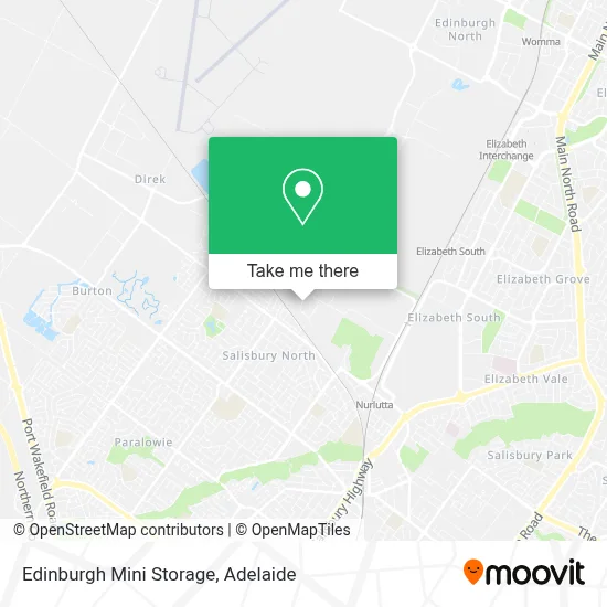Mapa Edinburgh Mini Storage