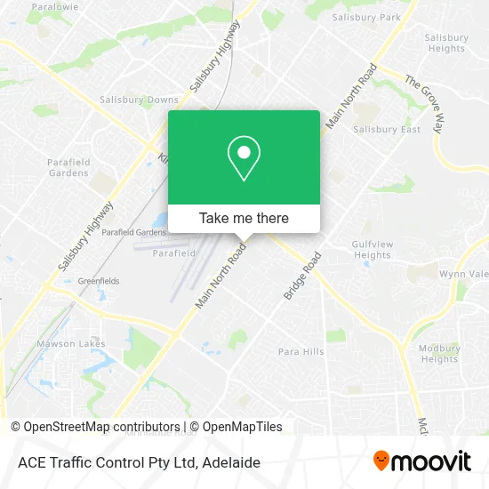 Mapa ACE Traffic Control Pty Ltd