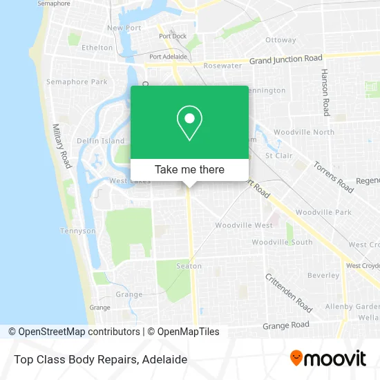 Mapa Top Class Body Repairs