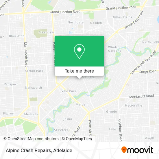 Mapa Alpine Crash Repairs