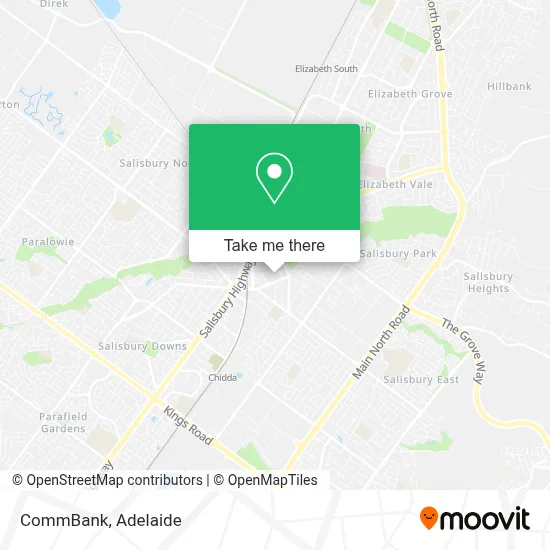 Mapa CommBank