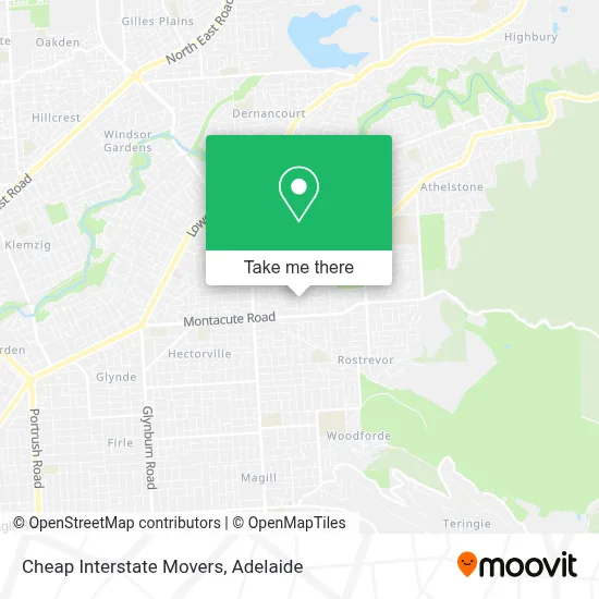 Mapa Cheap Interstate Movers