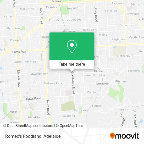 Mapa Romeo's Foodland