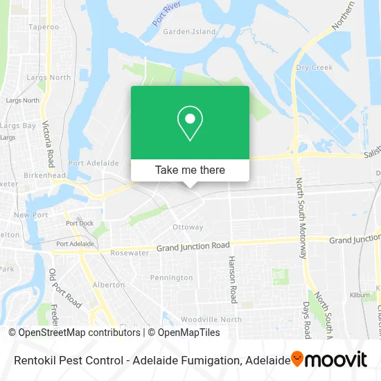 Mapa Rentokil Pest Control - Adelaide Fumigation