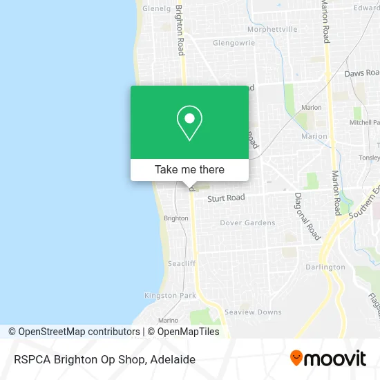 Mapa RSPCA Brighton Op Shop