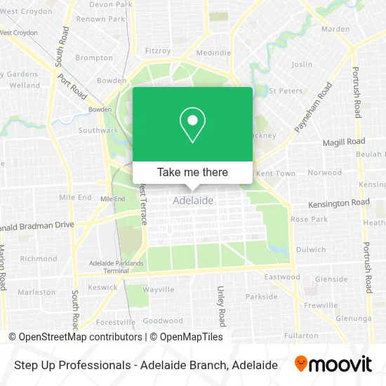 Mapa Step Up Professionals - Adelaide Branch