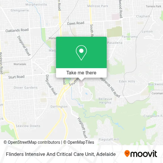 Mapa Flinders Intensive And Critical Care Unit