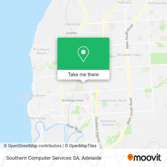 Mapa Southern Computer Services SA