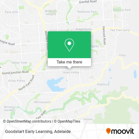 Mapa Goodstart Early Learning