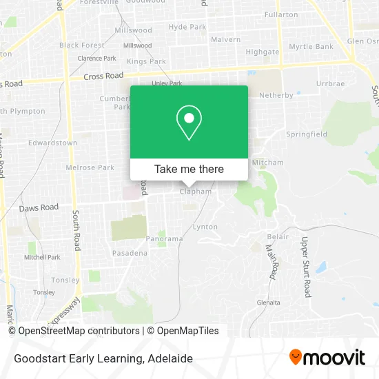 Mapa Goodstart Early Learning