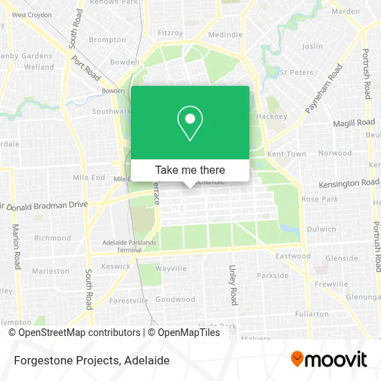 Mapa Forgestone Projects