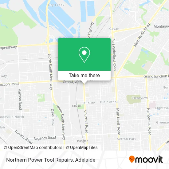 Mapa Northern Power Tool Repairs