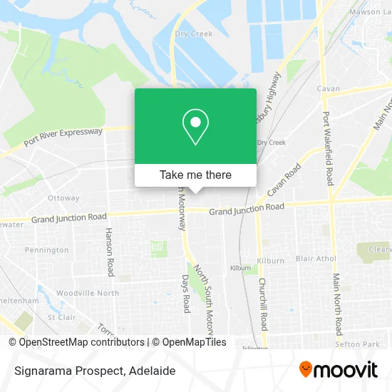 Mapa Signarama Prospect