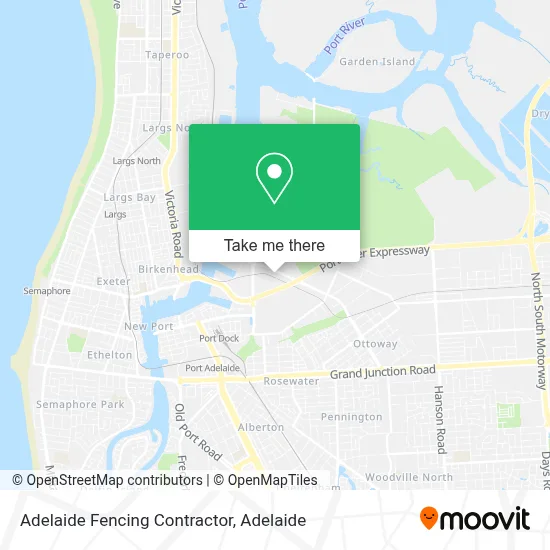 Mapa Adelaide Fencing Contractor