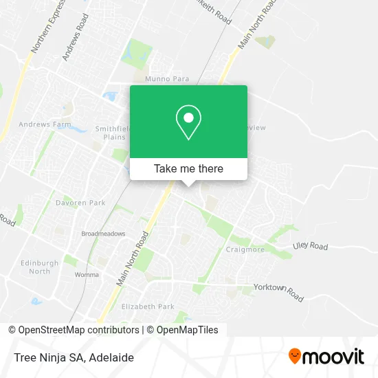 Mapa Tree Ninja SA
