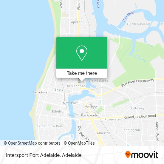 Mapa Intersport Port Adelaide