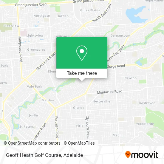 Mapa Geoff Heath Golf Course