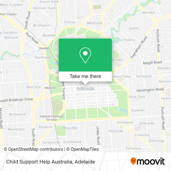 Mapa Child Support Help Australia