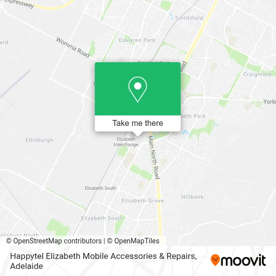 Mapa Happytel Elizabeth Mobile Accessories & Repairs