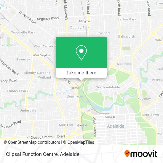 Mapa Clipsal Function Centre
