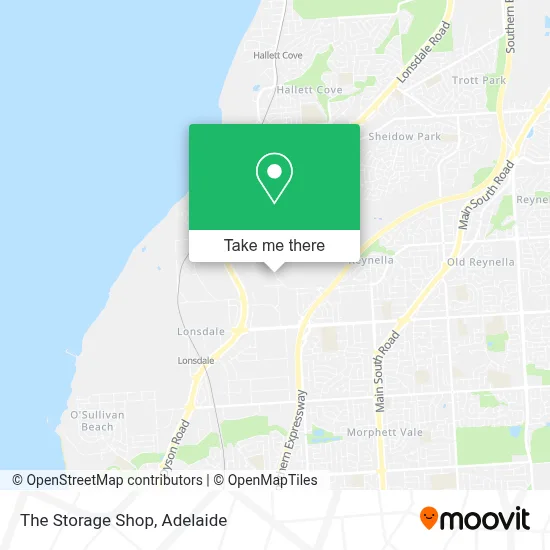 Mapa The Storage Shop