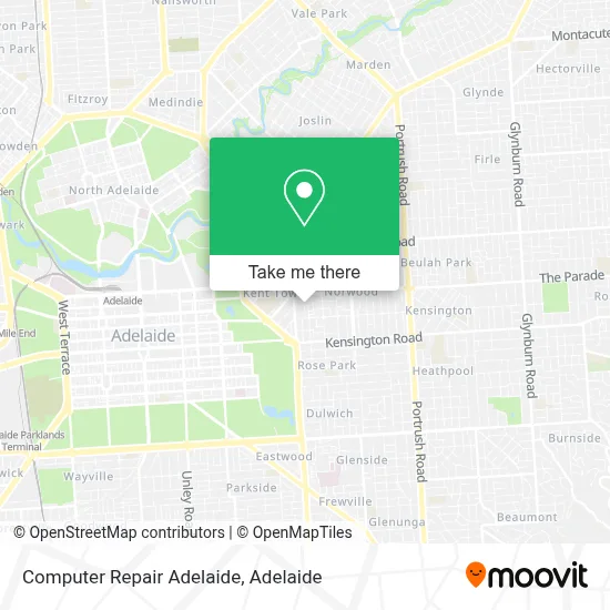Mapa Computer Repair Adelaide
