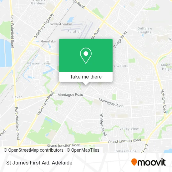 Mapa St James First Aid
