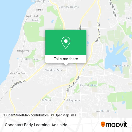 Mapa Goodstart Early Learning